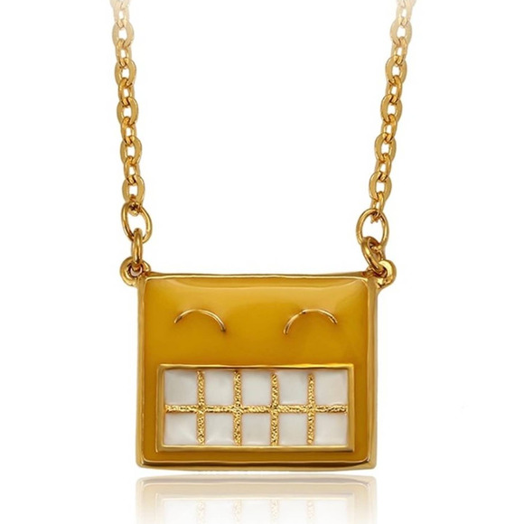 Jewelry - Always Smile Pendant Necklace 18k Gold Plated